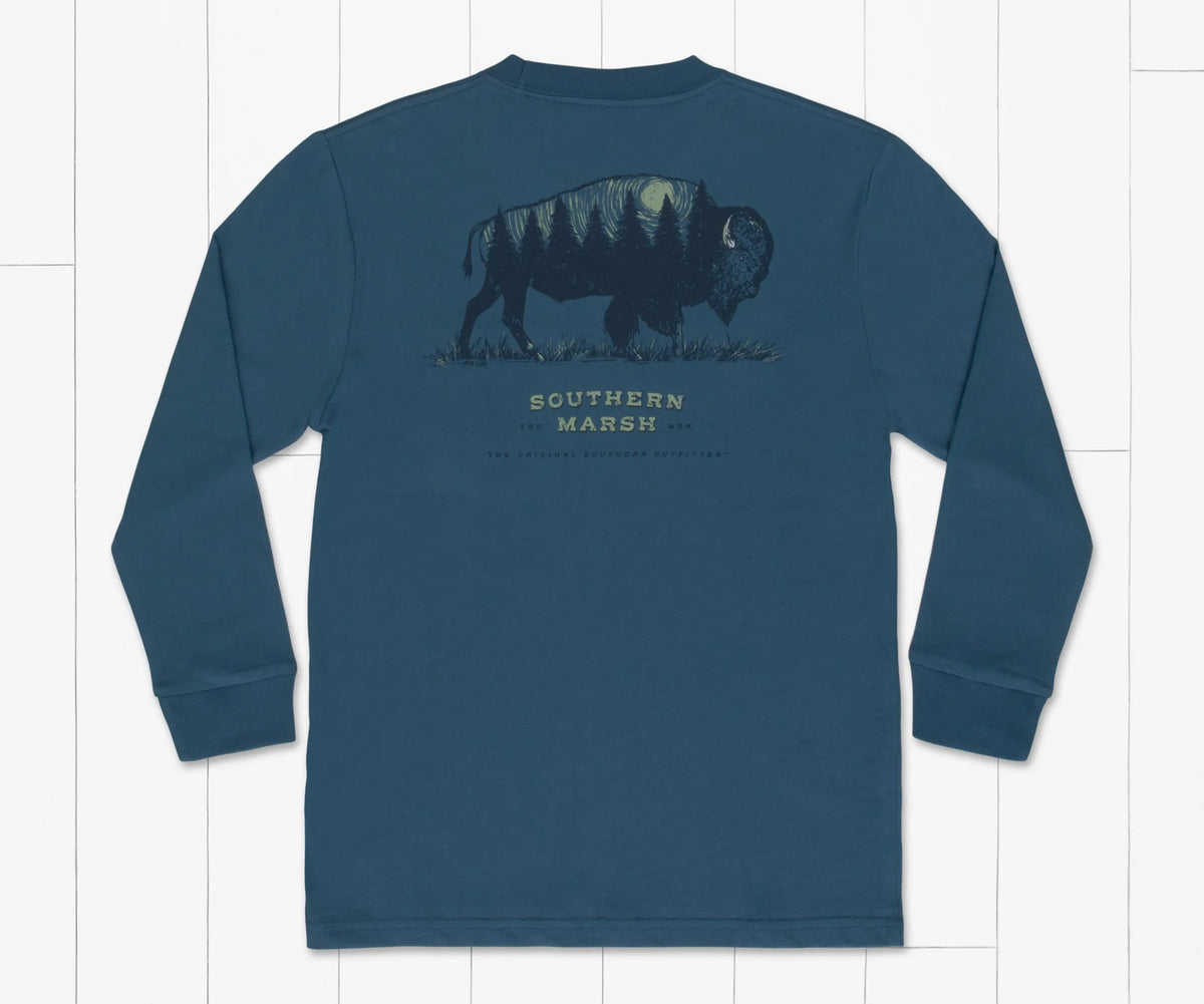 Southern Marsh Youth Starry Silhouette - Buffalo - Long Sleeve