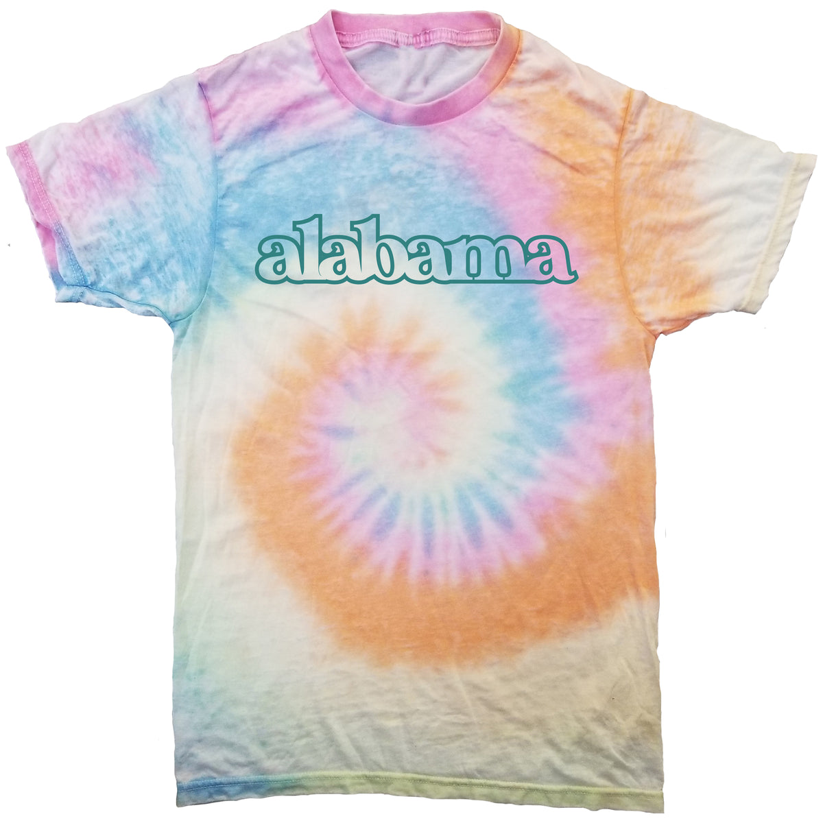 Alabama Pastel Tie-Dye T-Shirt
