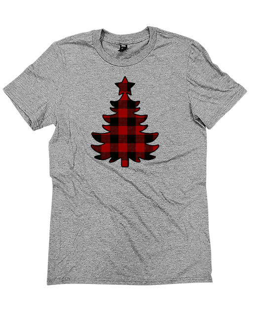 Christmas Buffalo Plaid Tree T-Shirt
