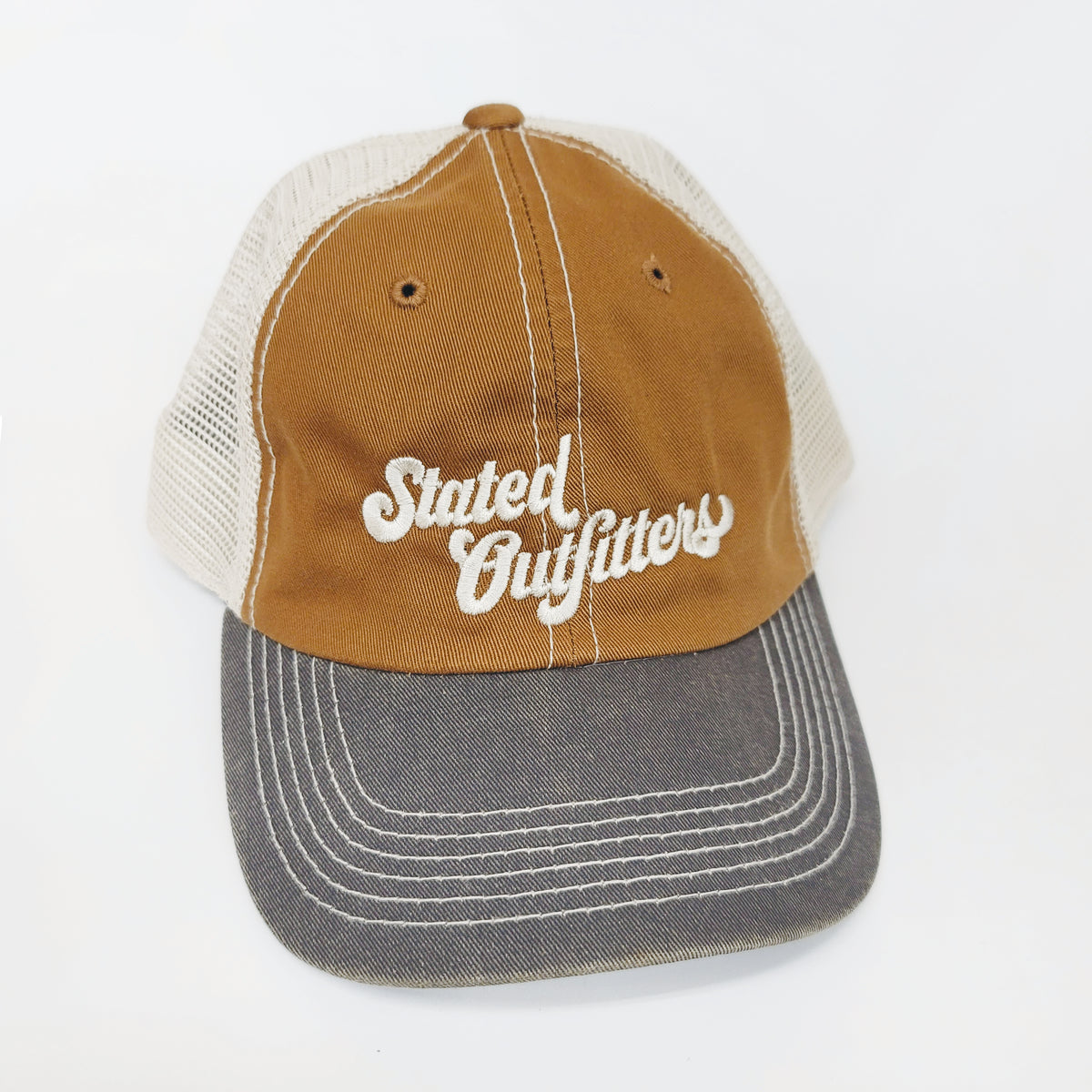Stated Outfitters Embroidered Burnt Orange Hat