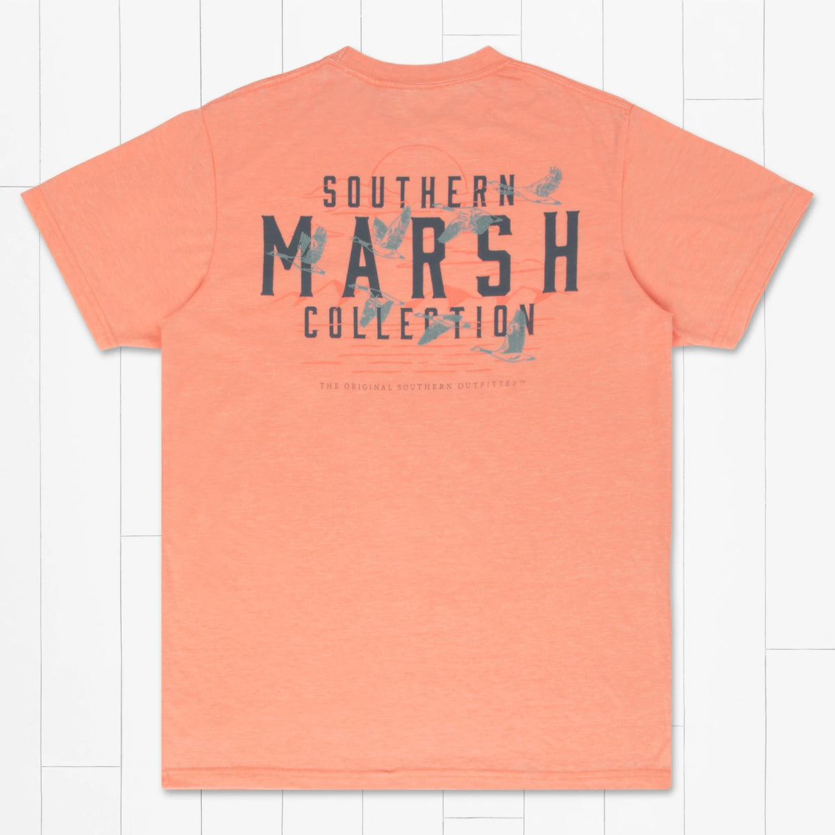 Southern Marsh Etched Formation Peach Tee