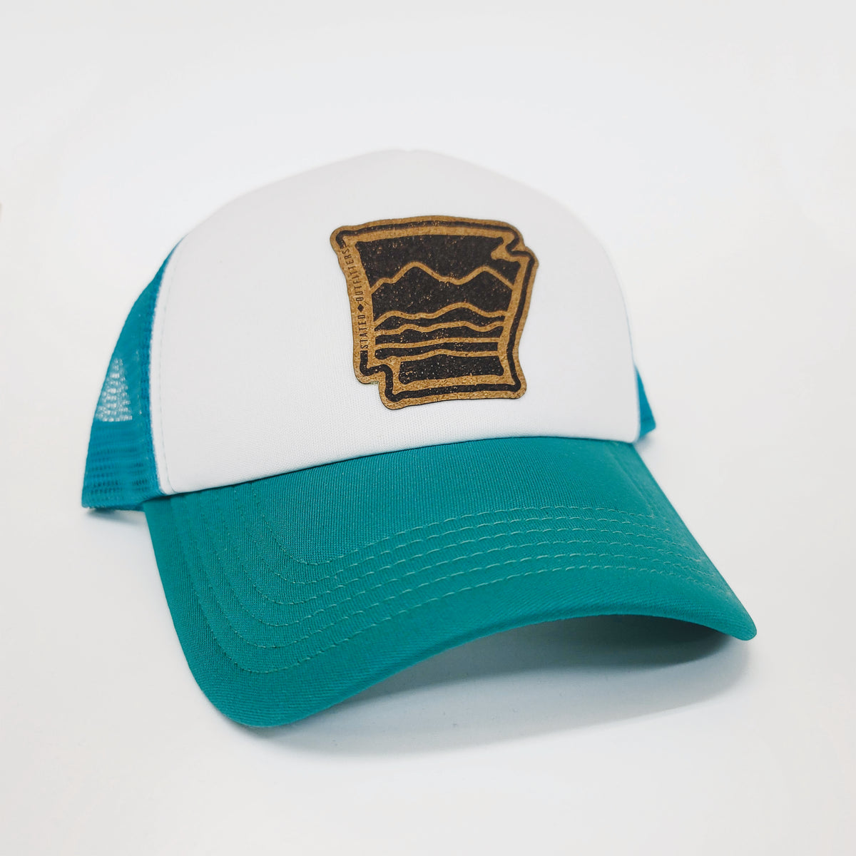 Stated Outfitters AR Patch Teal/White Foam Hat