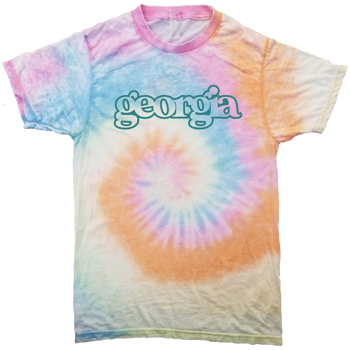 Stated Outfitters Georgia Pastel Tie-Dye T-Shirt Large