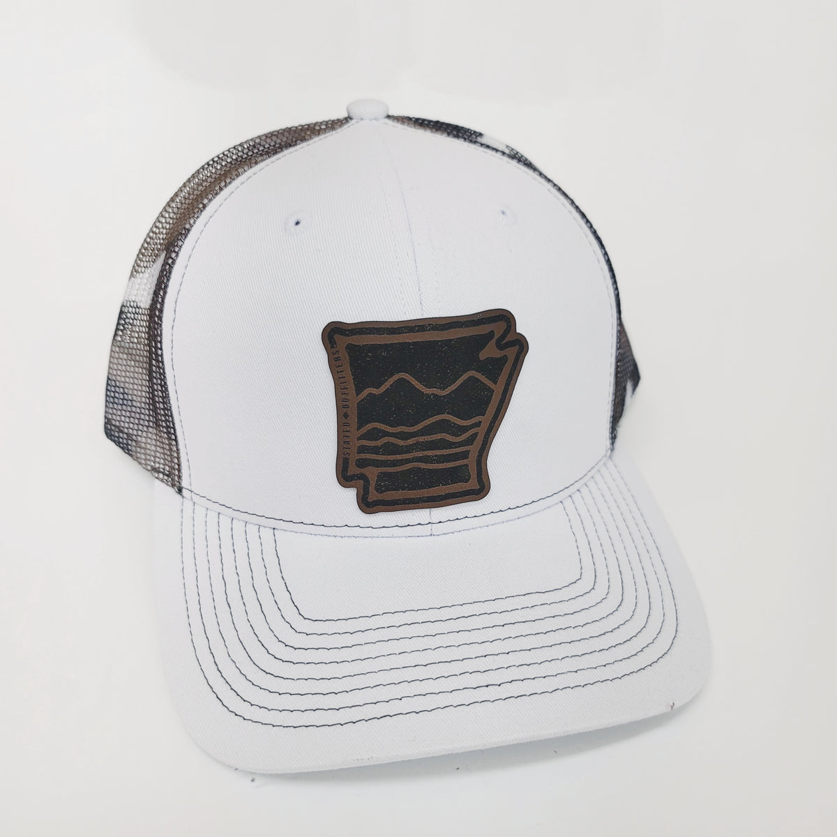 Stated Outfitters AR Patch White Camo Hat