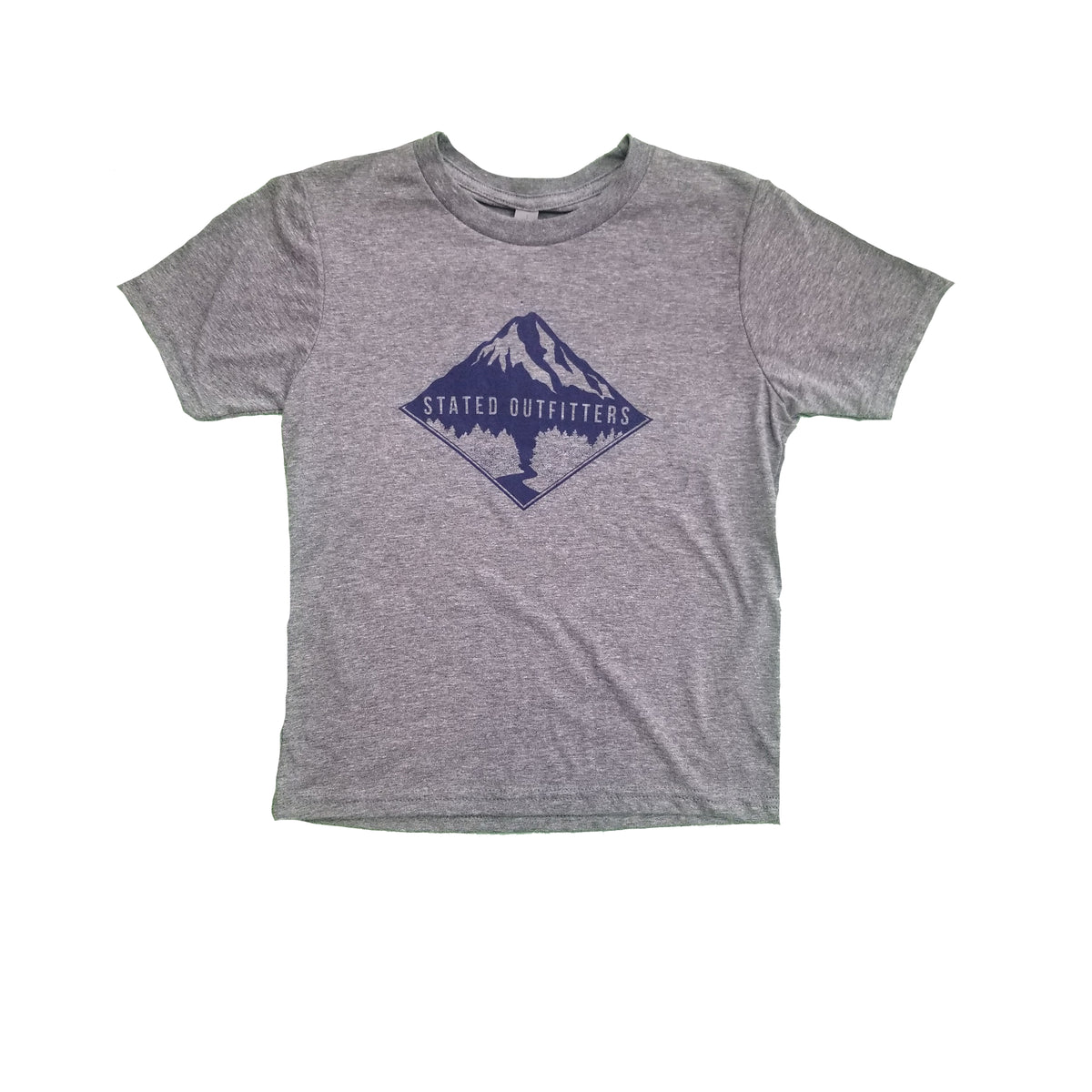 Stated Outfitters Youth Grey/ Navy Mountain Tee