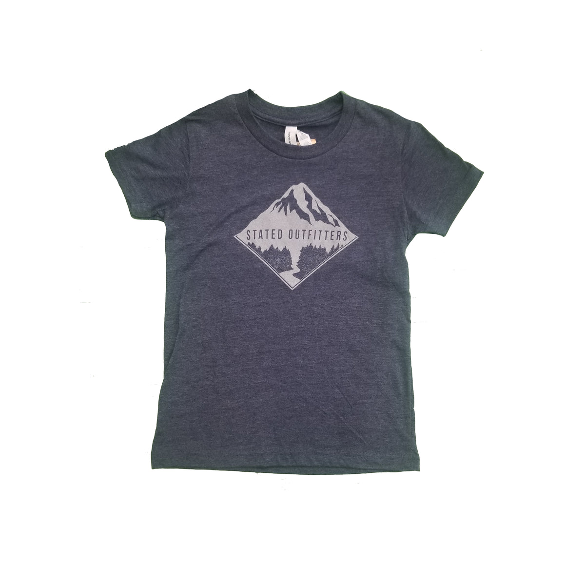 Stated Outfitters Youth Charcoal/ Grey Mountain Tee