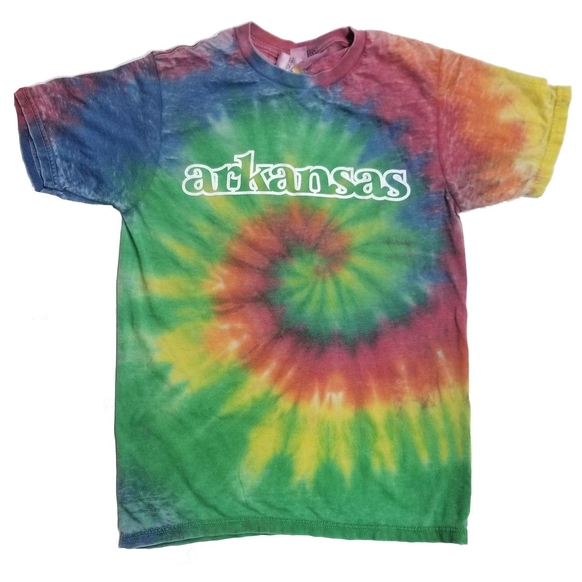 Arkansas Rainbow Tie-Dye T-Shirt