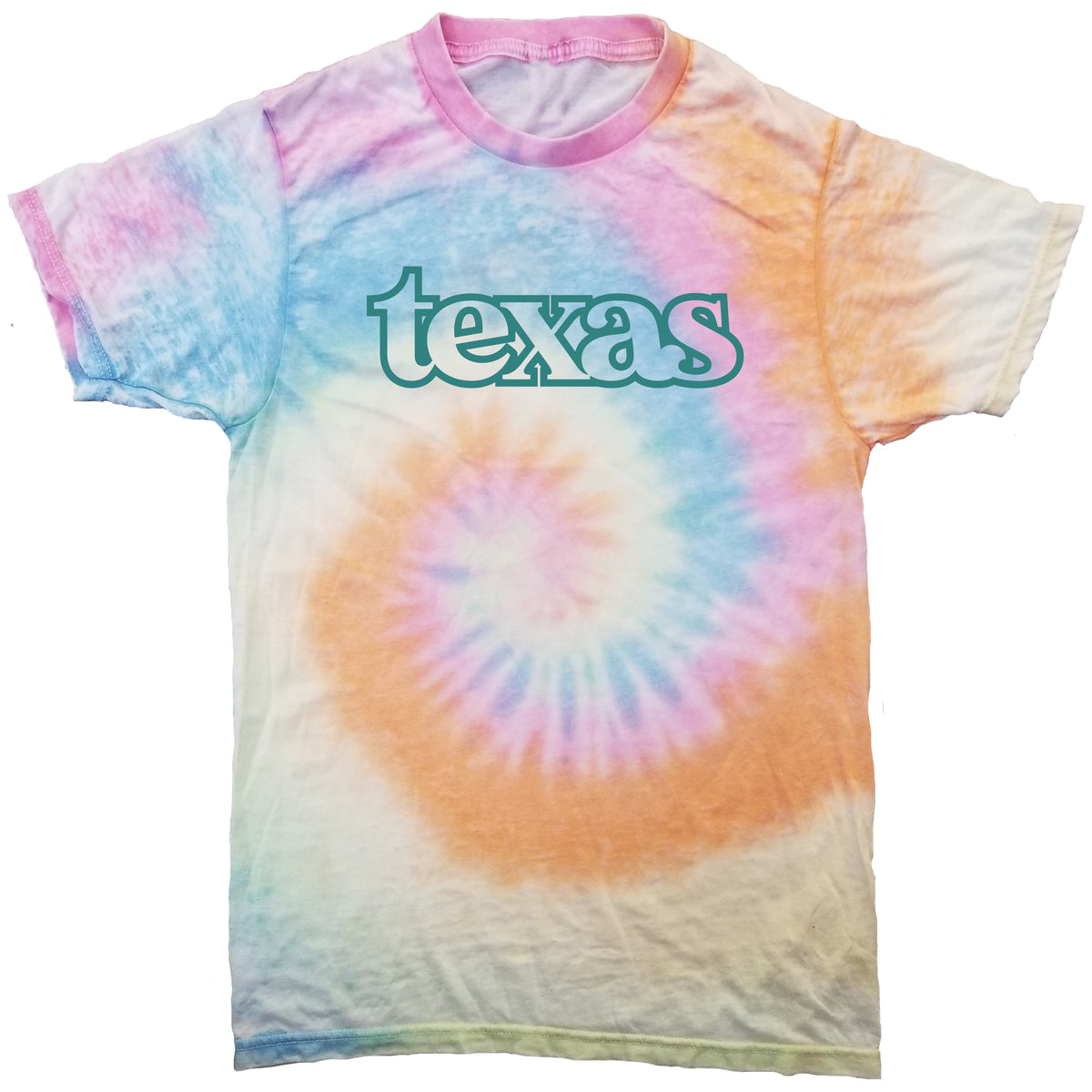 Texas Pastel Tie-Dye T-Shirt